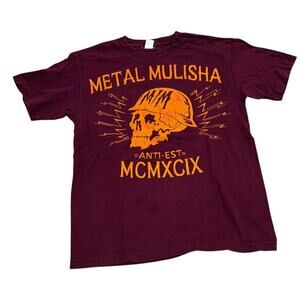 Vintage Y2K Metal Mulisha Skull T Shirt Medium MCMXCIX Moto BMX